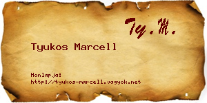 Tyukos Marcell névjegykártya