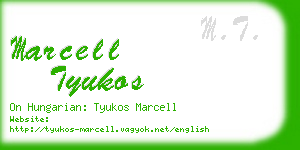 marcell tyukos business card